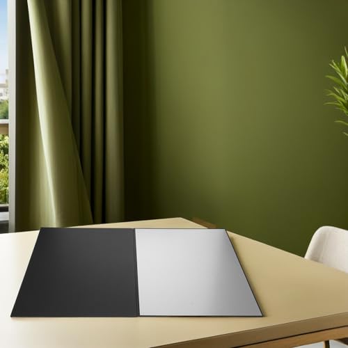 TEHAUX Portable Photography Reflector Board A3 Silver Reflective Fill Card Mini Photo Shoot Light Control Panel for Macro and Product Photography