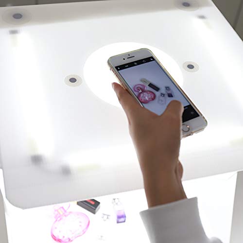 Foldio2 Plus + Extra Lights (15inch Lightbox for Product Photography with Extra Lights / 15" x 15" / Portable Studio, Dimmable LED Chips, CRI 97+, Background Sheet Included) - size: Foldio2 Plus + Extra Lights
