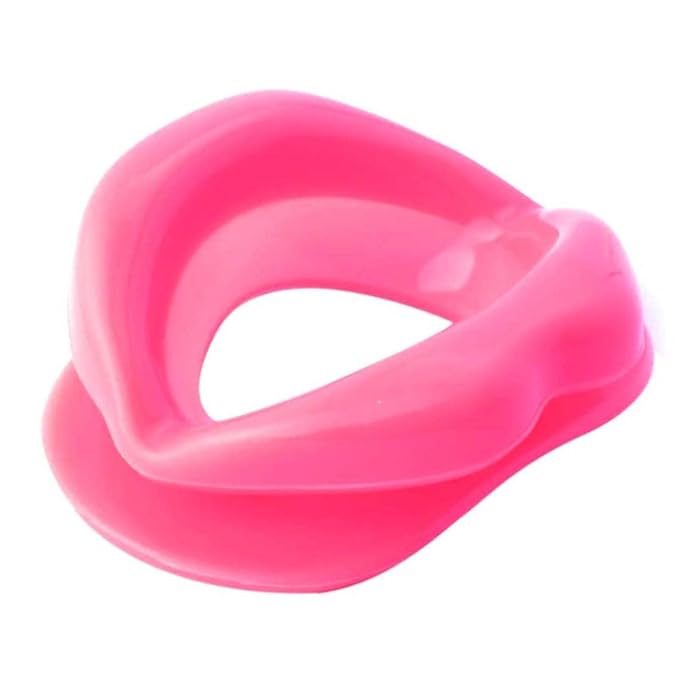 Silicone Lips Exerciser Facial Muscle Tightener Face Lifting Mouth Stretcher Trainer, Mouth Exerciser, Lips Muscle Trainer, Mouth Muscle Tightener, Pink