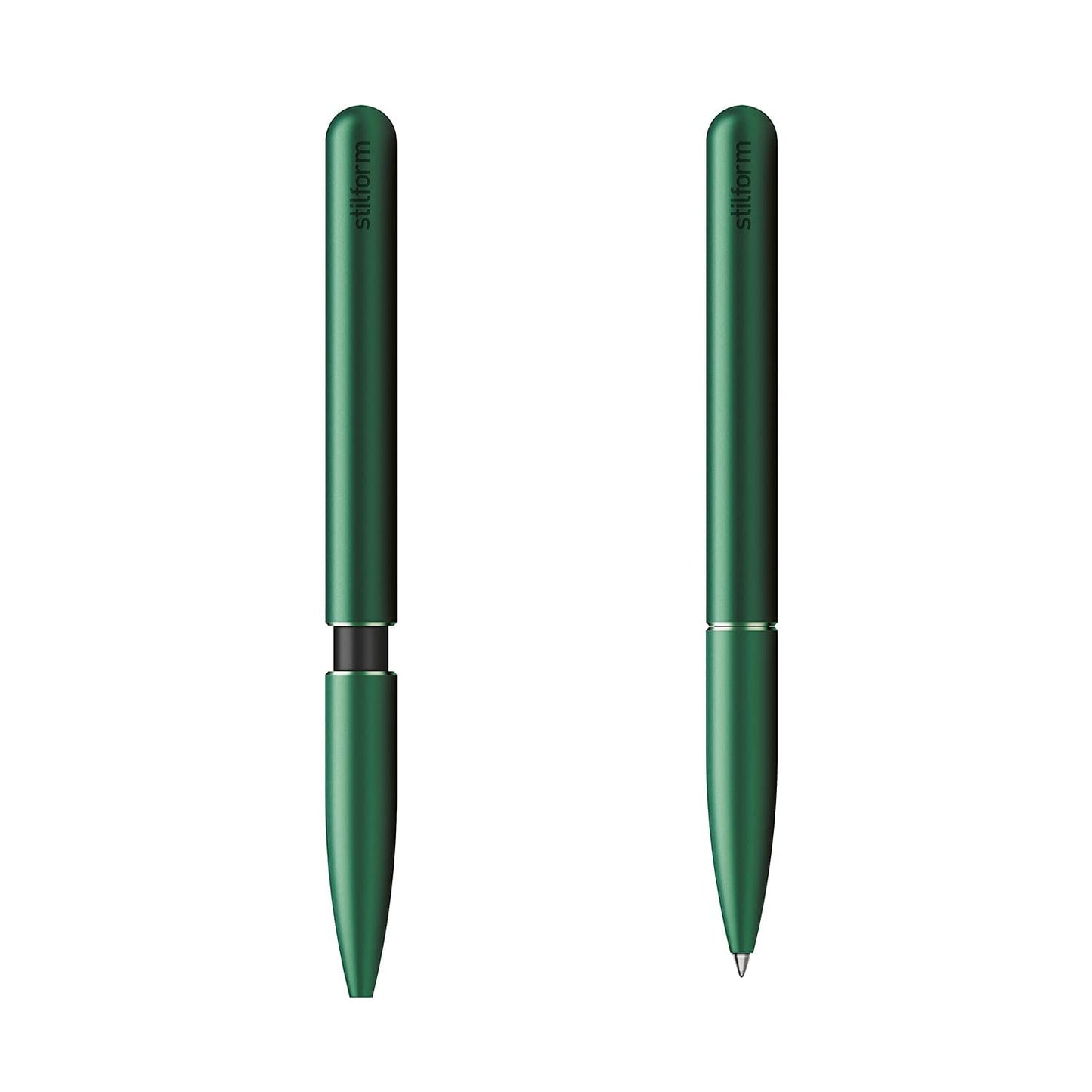stilform - Ballpoint Pen - Precision Milled Aluminum with Magnetic Closure Mechanism and Superior Schmidt Refill - Award Winning Design (Aurora Green)