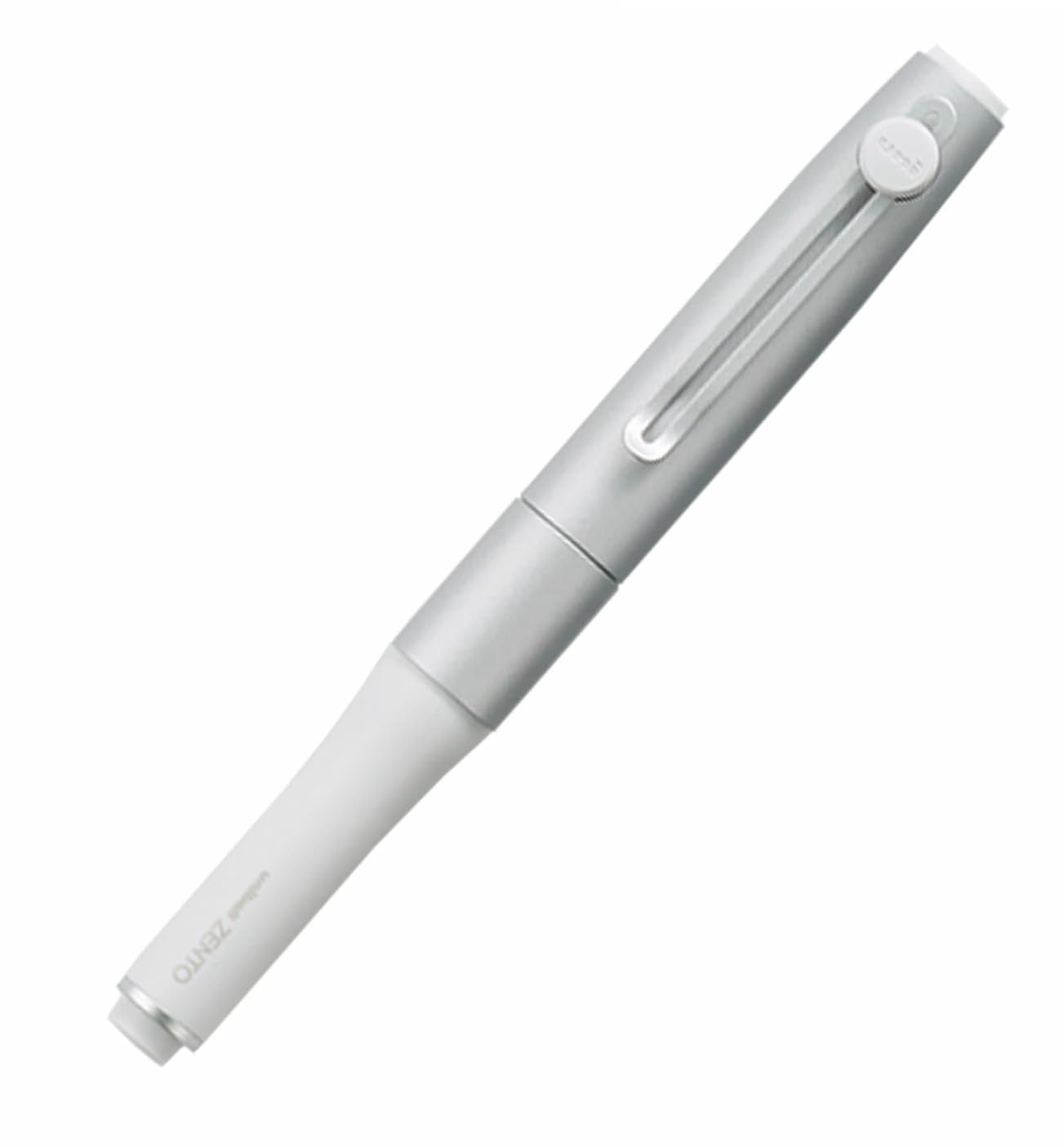 ZENTO Signature Model Silver Ballpoint Pen 0.38mm Ink Color Black UBZH38.26 With Original Stylus Ballpoint Touch Pen