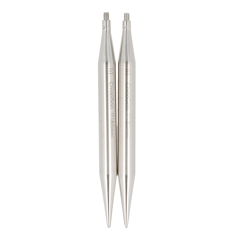 ChiaoGoo Twist SS Complete Set, 4-inch (10 cm) [S][L], US 2-15 (2.75-10 mm)