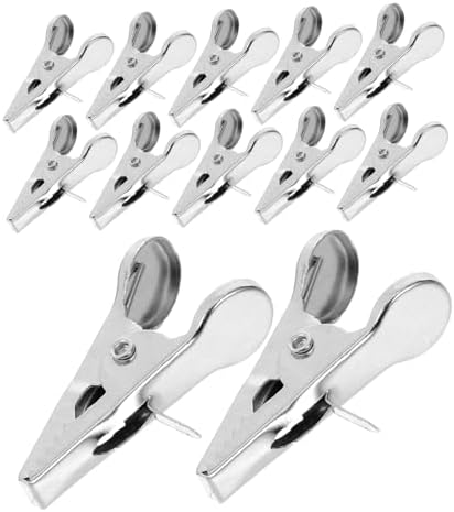 STOBAZA 100pcs Christmas Flower Clips Alligator Clamps for Wreaths and Tree Decorations Secure Grip Ornament Hooks for Festive Crafts and DIY Projects Design