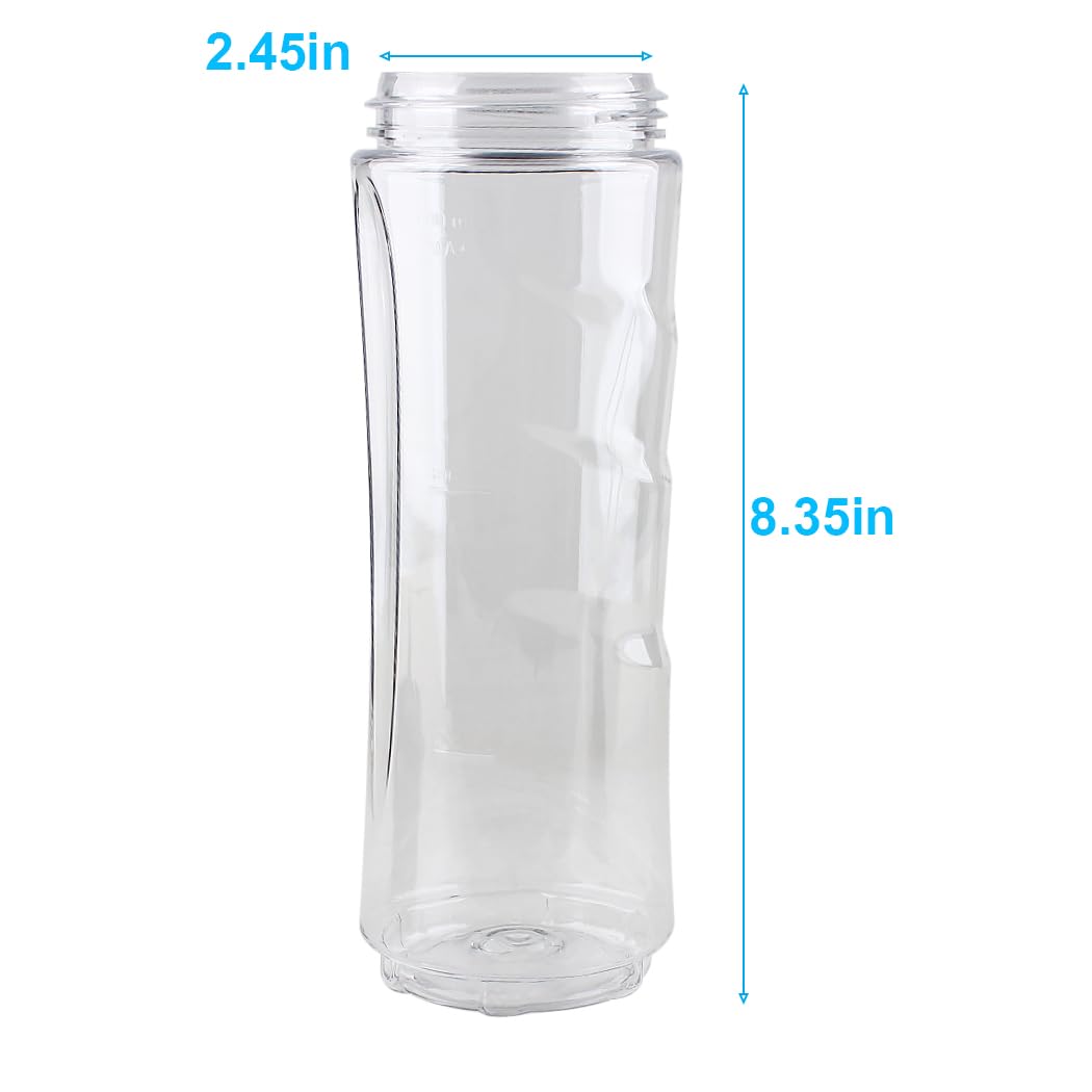LMEI Replacement parts Sport Bottle with Lid, Compatible with Oster My Blend Blenders(2PCS)