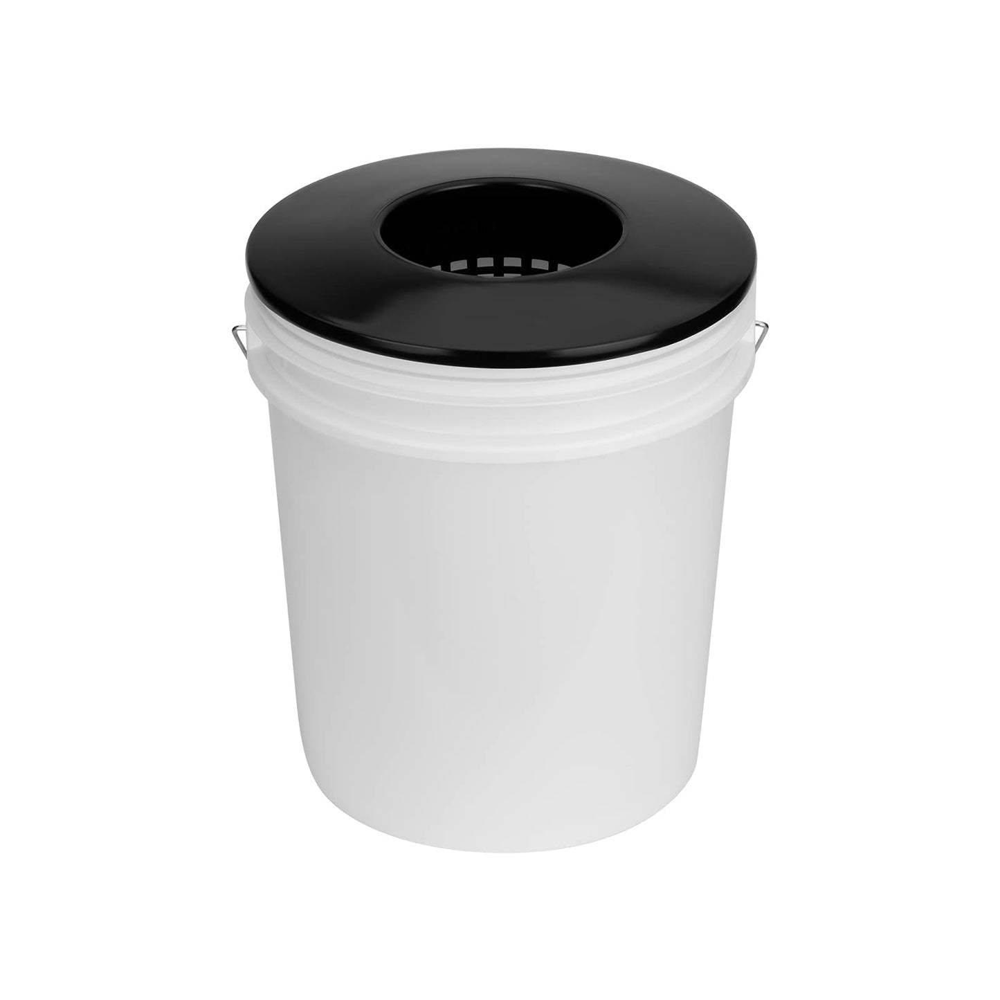 Tectsia 6 Inch Net Pots for 5 Gallon Bucket Wide Lids (5 Pack), Net Cups for Hydroponics Bucket Lids, BPA-Free, DWC Basket Lids for 5 and 3.5 Gallon Bucket