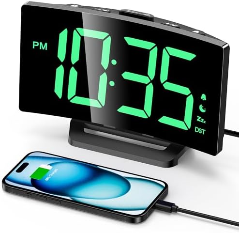 GOLOZA Digital Alarm Clock for Bedrooms, Digital Clock for Kids