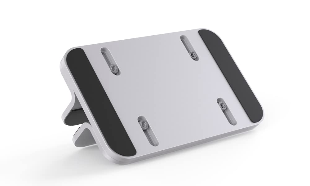 JOKItech Aluminum Laptop Stand, Sturdy and Adjustable, Compatible with Apple MacBook Pro/Air, Mac Mini, iPad Pro, Silver