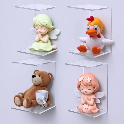16 Pack Clear Acrylic Display Risers, Display Stand for Figures, Buffets, Dessert, Cupcakes, Candy, Jewelry and Collectibles (4.1" x 3.2" x 2.2" )