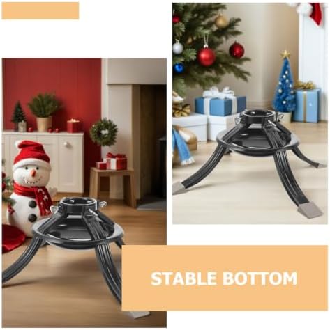 GALPADA Christmas Tree Holder Base Heavy Duty Wrought Iron Stand