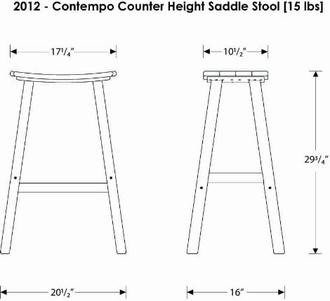 POLYWOOD 2012-FWHLI Contempo Bar Height Saddle Seat Barstool, White Frame, Lime