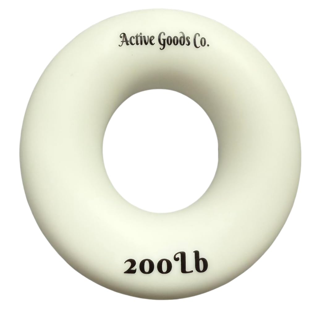 ActiveGoodsCo Hand & Forearm Exerciser - Single ring or Set, Resistance 10-120Lb, Diameter 2.5-3,5in. Visit to see more options (200Lb Single Ring Diameter 3.5in)