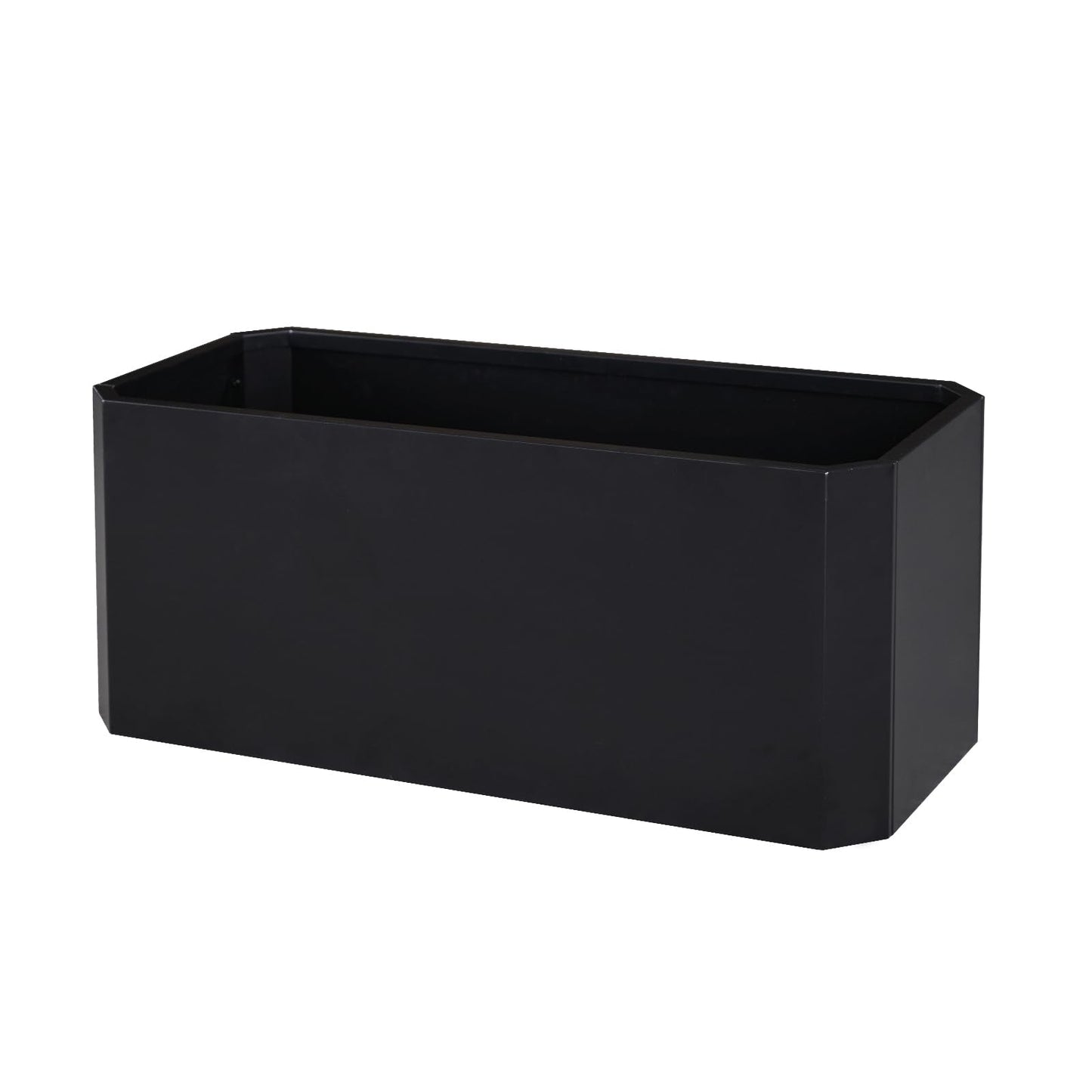 GJWCVL Steel Planter Box-36"x15"x15"-Large Rectangular Planter Indoor or Outdoor Black Matel Planter Box Commercial Residential for Patio Porch Deck Home Backyard