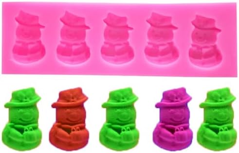 Christmas Silicone Baking DIY Multiple Deco Cake Fond Chocolate Selected Wood These Pend Are Designed for Durability Ensu That They Can Baking Silicone (5-hole Christmas