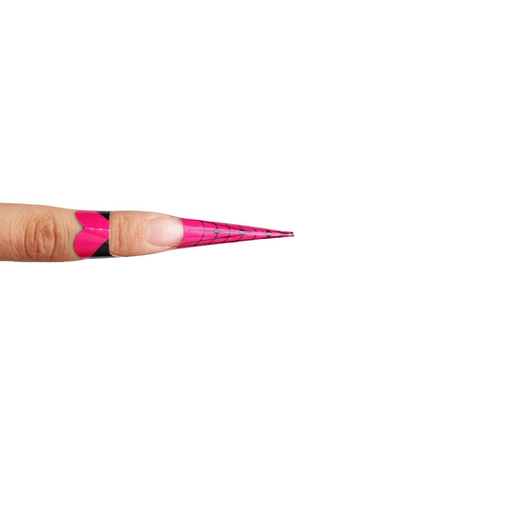 Yigo 500pcs Nail Forms Extension Tips Guide Extension French DIY Tool Fish Acrylic UV Gel Nail Art Tools Builder Sticker Sculpting