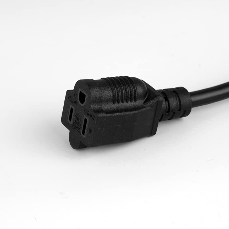 BELLLIGHTS 2-Pack 15ft Extension Cord 16 SJTW AWG Heavy Duty 3 Prong Power Cord