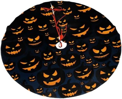 Halloween Pumpkin 2 Christmas Tree Skirts Halloween Pumpkin 2 Printed Tree Skirt 36" Gorgeous Xmas Holiday Party Ornaments Keepsake Gift