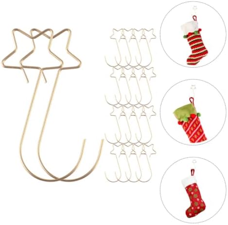 GANAZONO Star Ornament Hangers Steel Stainless, 100pcs Hooks Christmas
