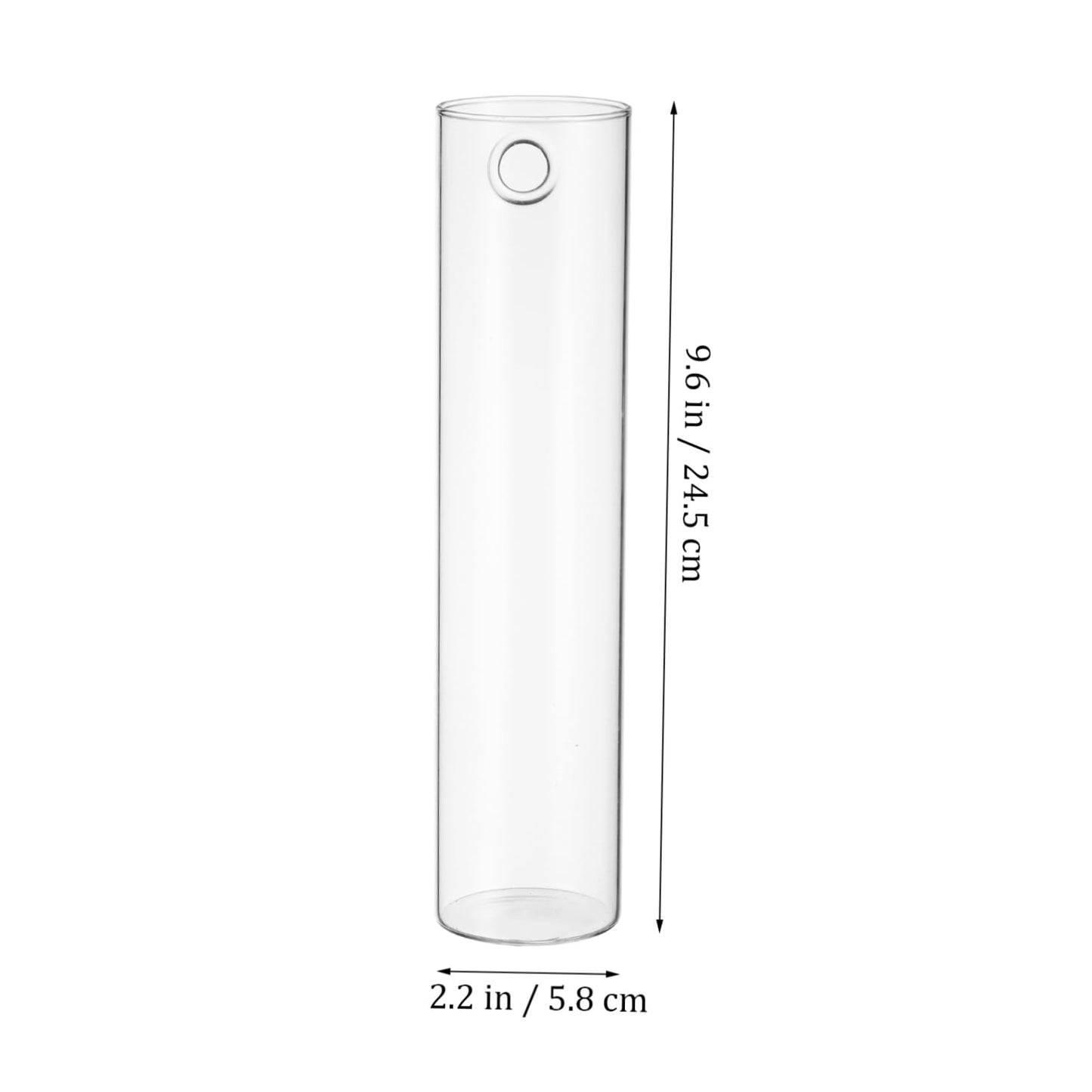 iplusmile 2pcs Hanging Wall Planters Glass Vases for Indoor Plants Cylindrical Propagation Stations Clear Terrarium Holders Home Office Decor
