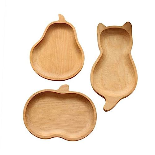 Japanese Style Wooden Snack Tray Natural Beech Wood Dessert Plate for Snacks Fruits and Photography Props Safe Odorless and Kitchen Accessory