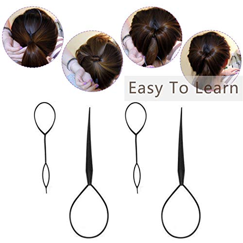 27Pcs Hair Styling Set, Hair Design Styling Tools, DIY Hair Accessories Hair Modelling Tool Kit Magic Fast Spiral Hair Braid Braiding Tool for Women and Girls