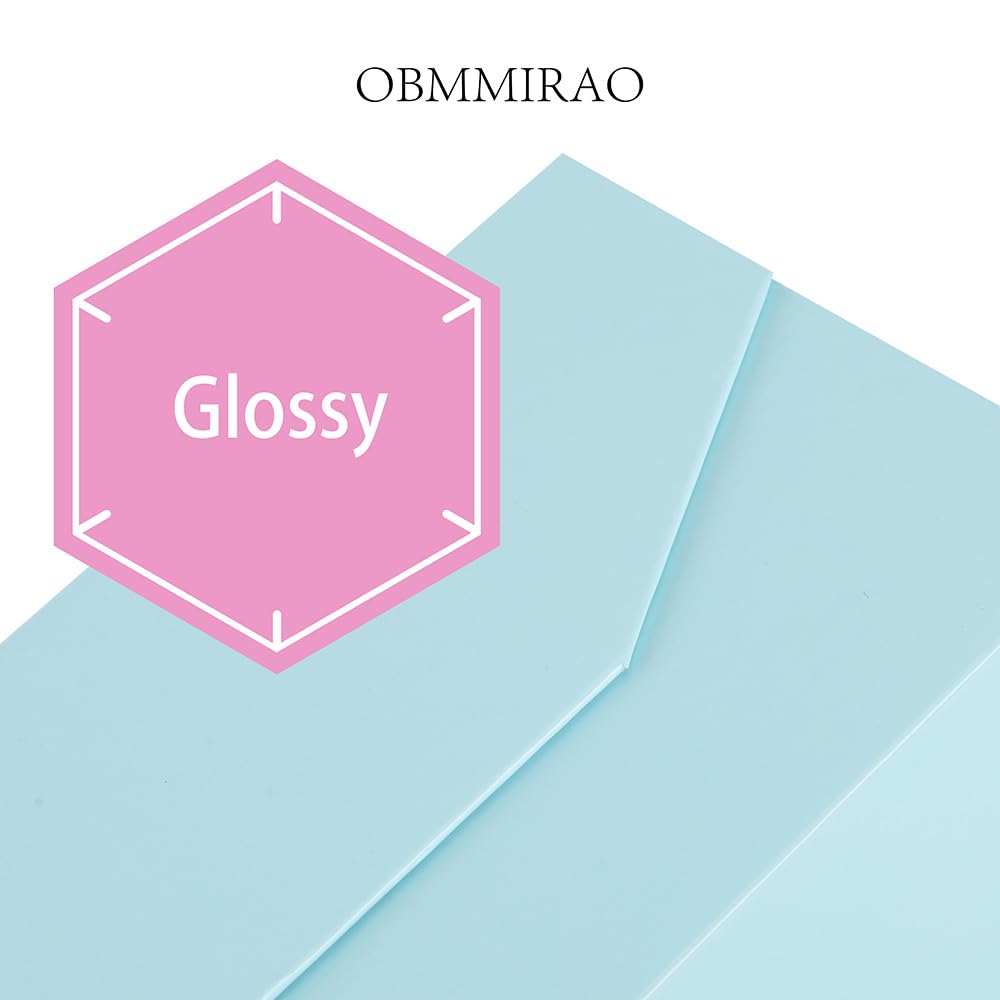 OBMMIRAO Upgrade 3PCS Blue Gift Box 9.5x7x4 Inches, Sturdy With Lid for Packaging, Foldable Magnetic Closure Storage, Bridesmaid Proposal, Rectangle Collapsible