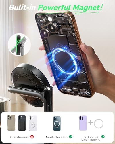 5 in 1 Wireless Charging Station with Alarm Clock Night Light for Apple