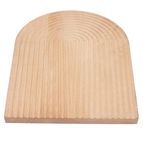Wooden Bread Dessert Tray, Multifunction Ser Tray, Wood Geometric for Bread Cutting Board, Food Photography Background, T with (Ellipse)