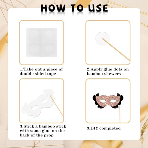 Happy Birthday Photo Booth Props, Women Girls Birthday Photoshoot Funny Bday Party Photography Props Favor Centerpiece Sticks Decorations 40 PCS