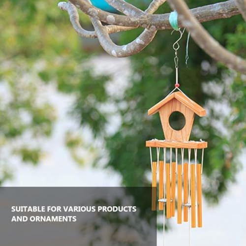 10 Pcs Stainless Steel Swivel Hook Clips for Wind Chimes