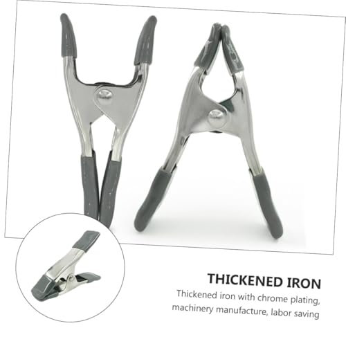 VALICLUD 6pcs 4-inch Heavy Duty Backdrop Spring Clamps for Photography Studio, Muslin Background Clips for Photo Booth and Backdrop Stand, Portable Background Fixing Clips
