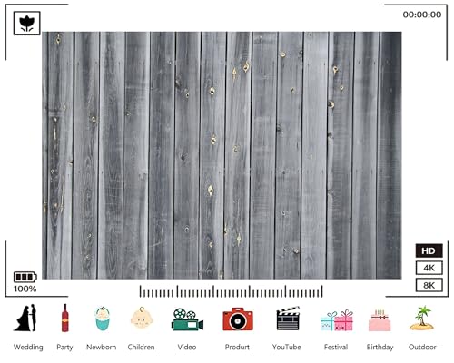 Trykid 15x8ft Gray Wood Plank Backdrop Weathered Neutral Tone Texture Photography Background Minimalist Rustic Gathering Tapestry Party Decoration Photo Studio Prop Fabric - size: 15x8ft
