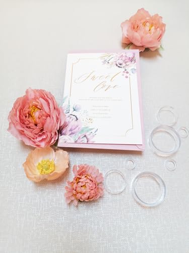 18 pcs Acrylic Wedding Flat Lay Floral Risers Photography Props Styling Kit
