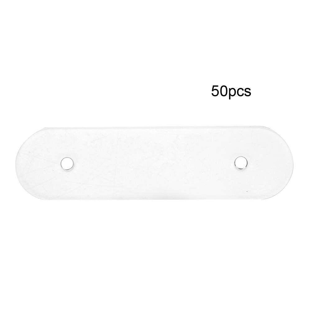 Nail Art Display Stand Holder, 50pcs Self-adhesive Transparent Acrylic Fake Nails Display Stand for Nail Color Chart
