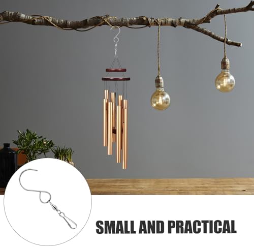 KESYOO 16pcs Stainless Steel Wind Chime Hanger with 360?? Rotating Design, Heavy-Duty Swivel Hooks for Windsocks and Outdoor Ornament Hooks, for Balcony and Garden Use