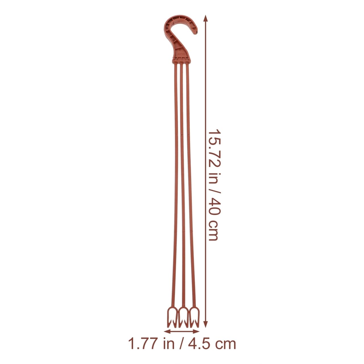 Hemoton 50pcs Plastic Hanging Flower Plant Holders Durable Hooks for Indoor and Outdoor Gardening for Balconies Windowsills and Home Decor and Planter Accessories