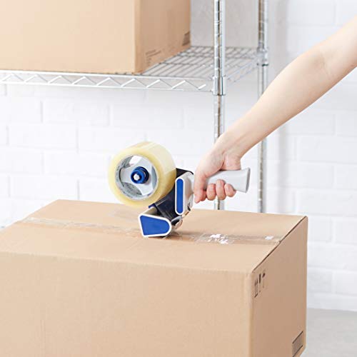 Amazon Basics Packaging Tape Dispenser Gun, Easy-to-Use, Side Load Design, Well Built, for 1.88-Inch Wide Packing Tape