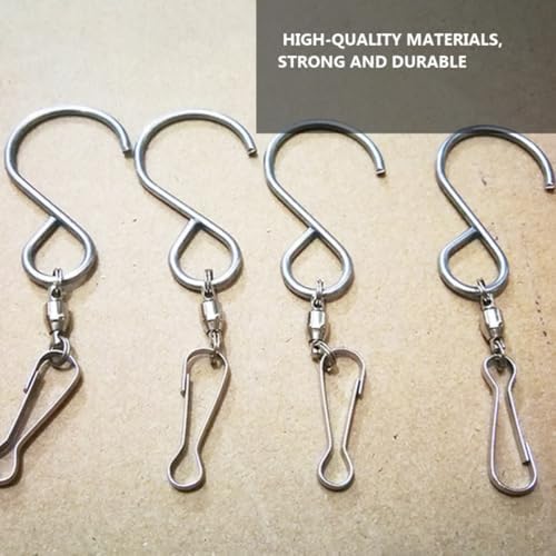 10 Pcs Stainless Steel Swivel Hook Clips for Wind Chimes