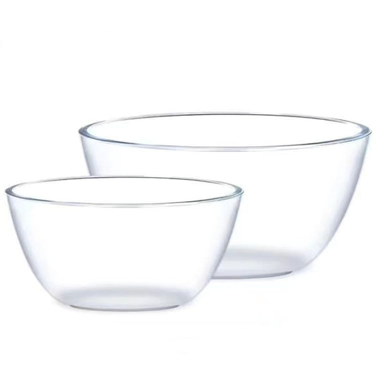 ADESUGATA Glass Mixing Bowl, Suitable for Salads, Heat-Resistant Mixing, kneading, Fermentation, Baking and whisking