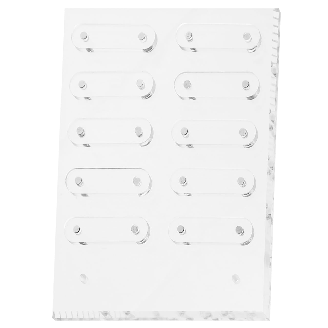 Hemoton Magnetic Nail Display Board Acrylic Manicure Tips Holder with Stand for Salon and Personal Nail Art Show