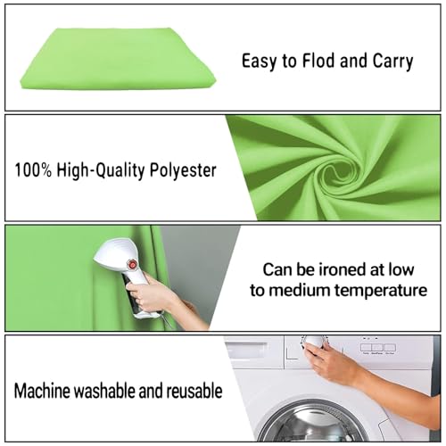 Light Green Backdrop for Photography 6x9ft Zoom Screen Meeting, Game Live Studio Shooting Props High Density Fabric - color: Light Green, size: 6X9ft