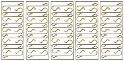 50 PCS Transparent S-Shaped Hooks For Christmas Ornaments