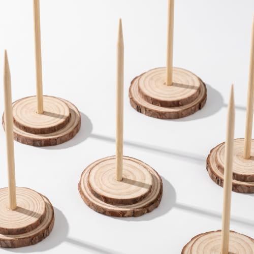 4pcs Wooden Christmas Tree Base, Tabletop Tree Display Stand