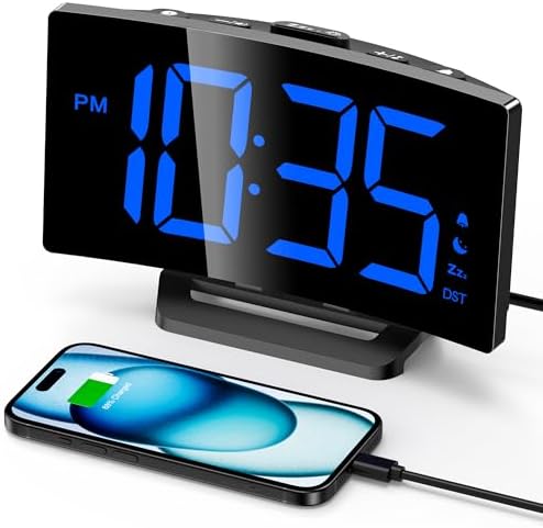 GOLOZA Digital Alarm Clock for Bedrooms, Digital Clock for Kids