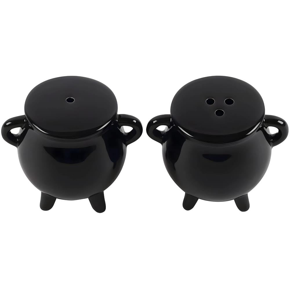 Something Different Cauldron Cruet Set (One Size) (Black)