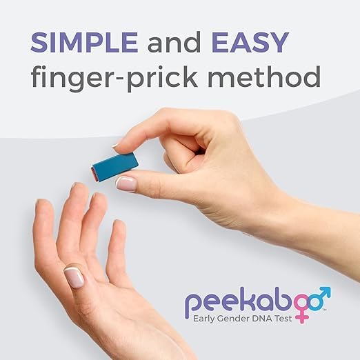 Peekaboo Express Early Gender at Home DNA Test, Over 99% Accurate, Test as Early as 6 Weeks Pregnant, Includes Lab Fee