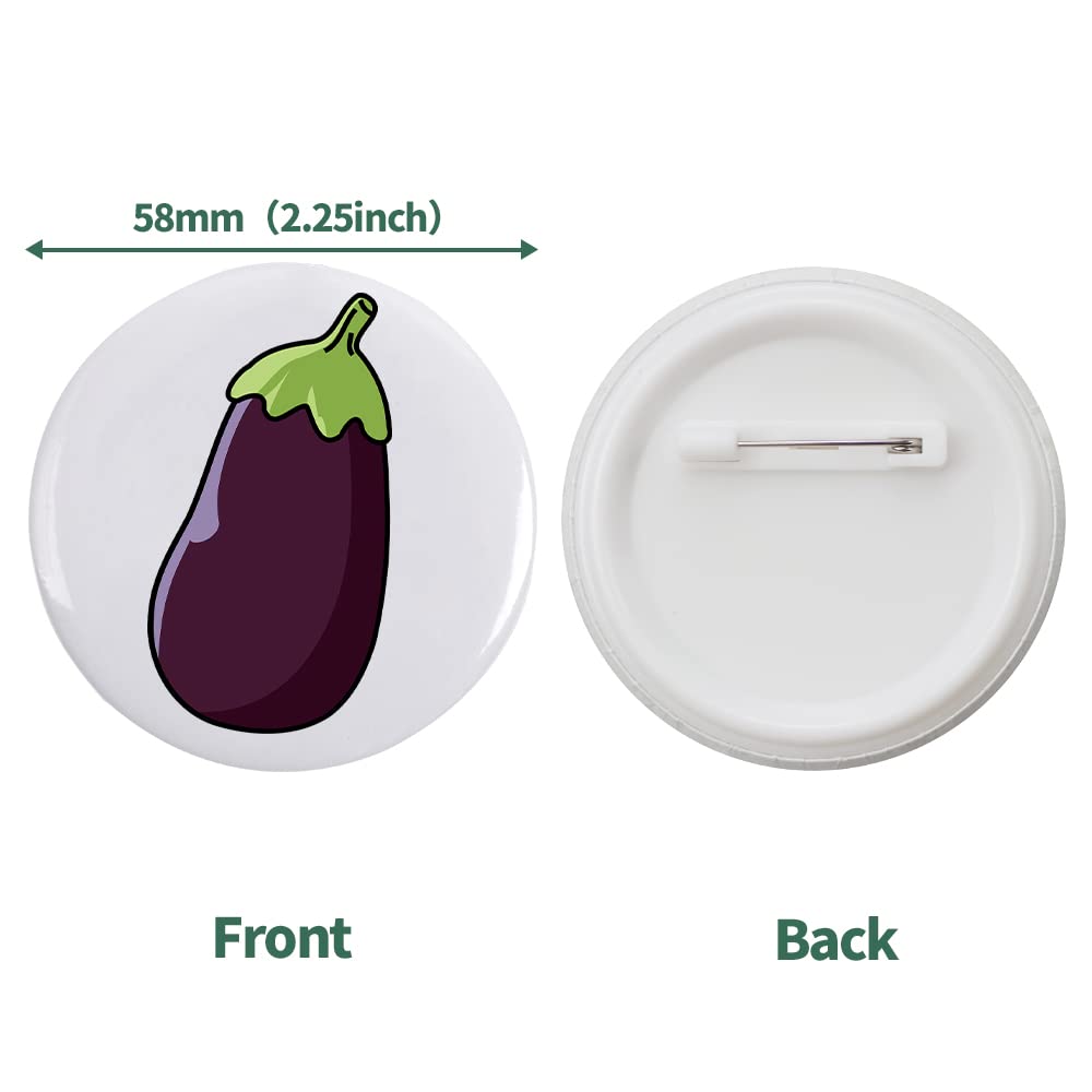 Mostme 200 Sets 58mm/2.25 inch Button Supplies Button Parts for Buttons Maker Machine 58mm, Round Badge Blank Buttons Pins, Includes Plastic Pin Back Cover, Metal Cover, Clear Film&Blank Paper