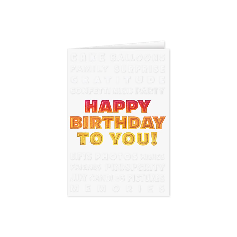 The Gallery Collection - Birthday Cards Assortment Box (35 Cards), Foil & Embossing (Birthday Formal)