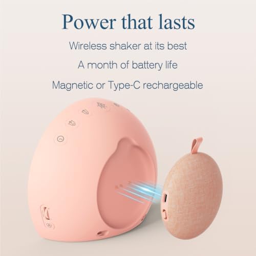 ANJANK Loud Alarm Clock with Wireless Bed Shaker, Vibrating Dual Alarm with Light Wake Up for Heavy Sleepers & Hearing Impaired, 9-Color Night Light, 8 Alarms, 0-100% Dimmer, USB Charger, Bedroom
