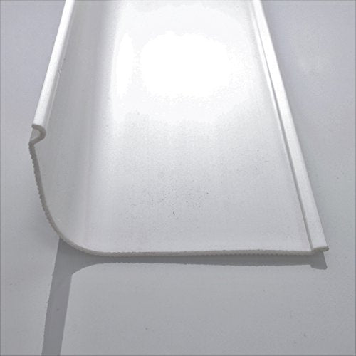Beam Lighting Under Cabinet Light Cover Replacement | White Ribbed Acrylic Diffuser (Curved, 24") - size: 24 Inch, style: Curved