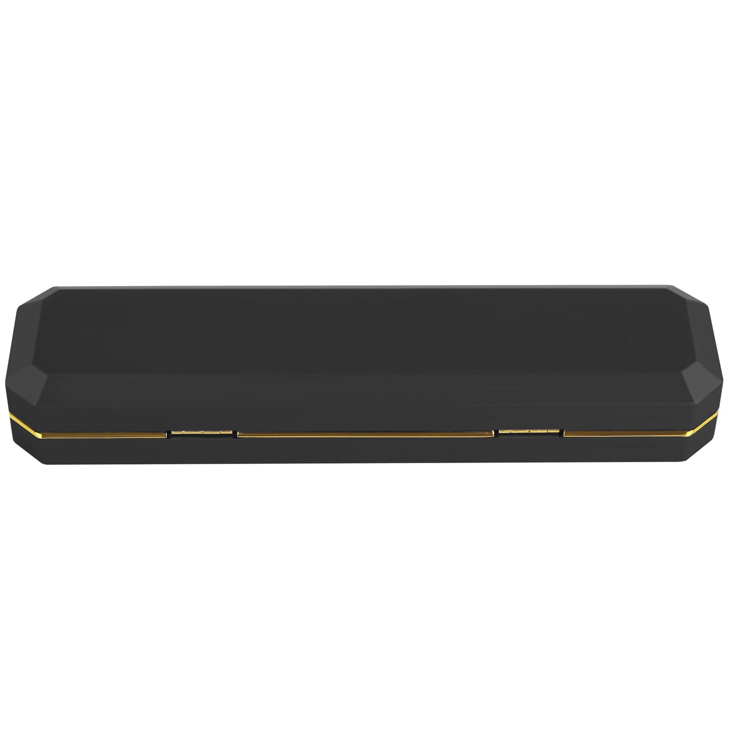Luxury LED Necklace Long Chain Gift Box with LED Light, Velvet Jewelry Box Storage Case Organizer Holder (Black)